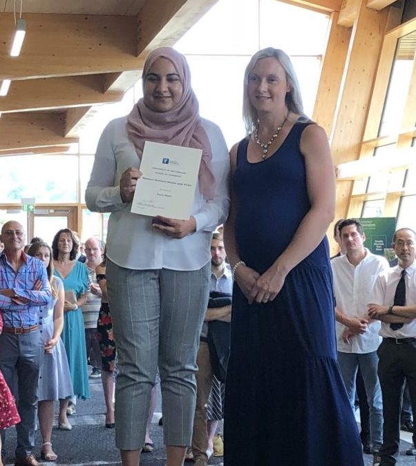 Zoya is awarded the Masson Gulland Medal and Prize!